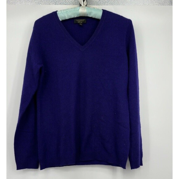 Charter Club Womans Pullover Sweater 100% Cashmere Size S purple great‎ - Picture 5 of 12